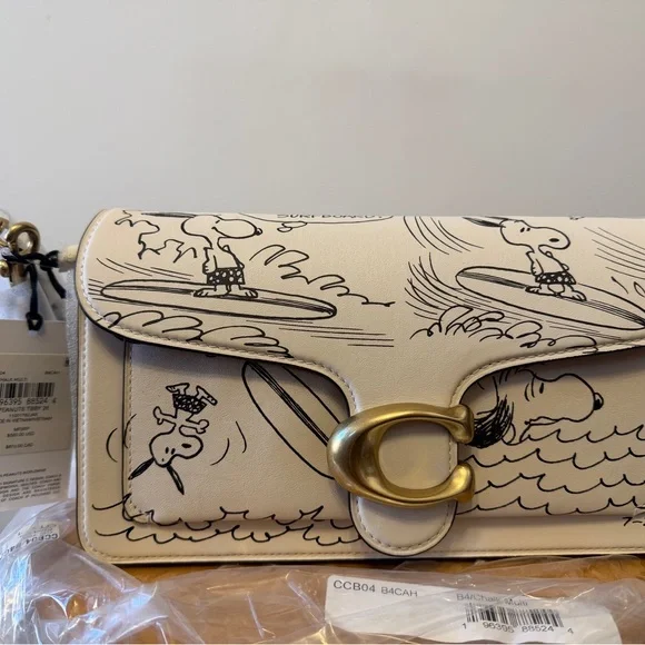 BNWT Coach x Peanuts Tabby Shoulder Bag 26 - Picture 2 of 16